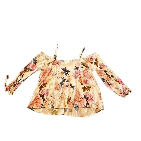 Torrid Cold Shoulder Blouse - Runway‎ Collection - Size 0/Large - Floral - Picture 4 of 5